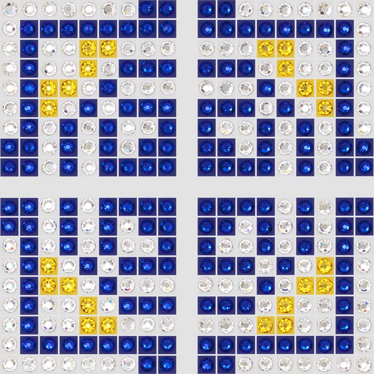 Azulejos 1 - crystal art by Julia Roshkow - detail