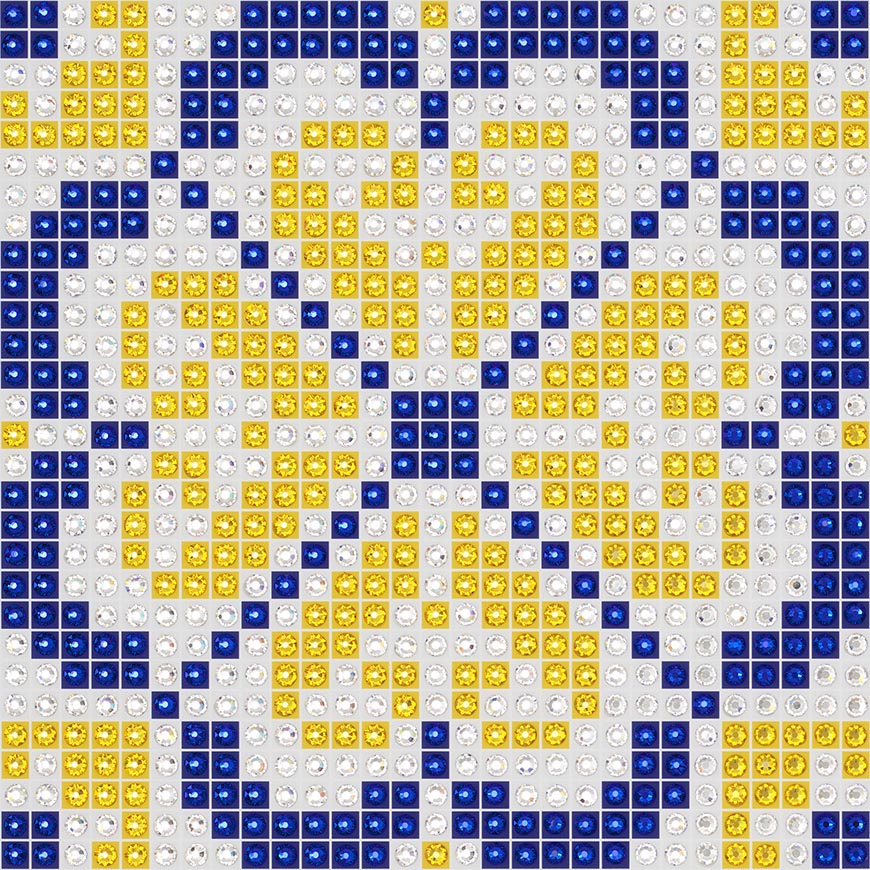 Azulejos 2 - crystal art by Julia Roshkow
