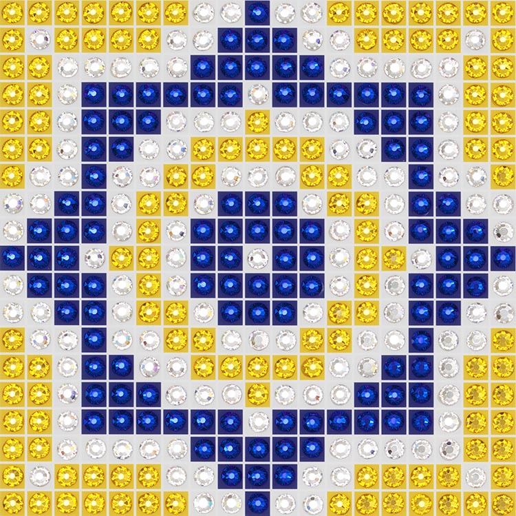 Azulejos 6 - crystal art by Julia Roshkow - detail