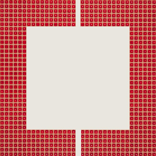 Cadmium Red - crystal art by Julia Roshkow