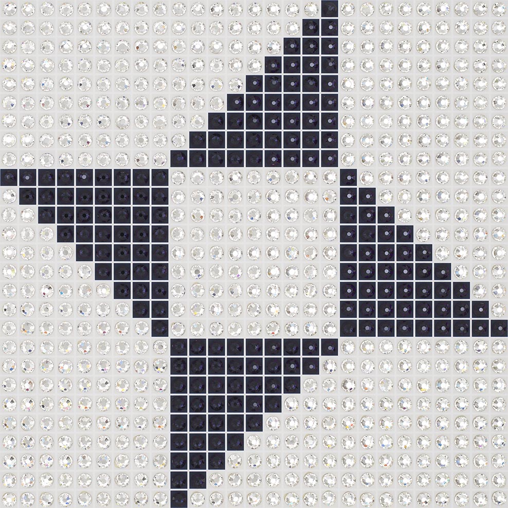 Friendship Star - Indigo - crystal art by Julia Roshkow