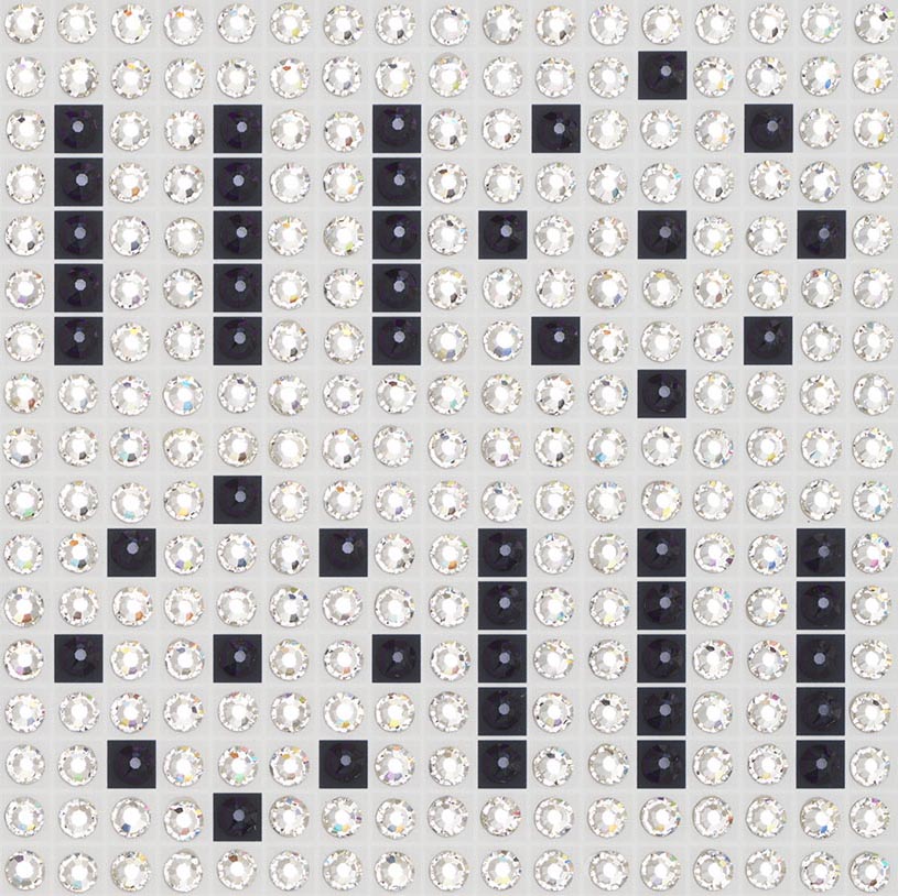 Indigo 3 - crystal art by Julia Roshkow - detail