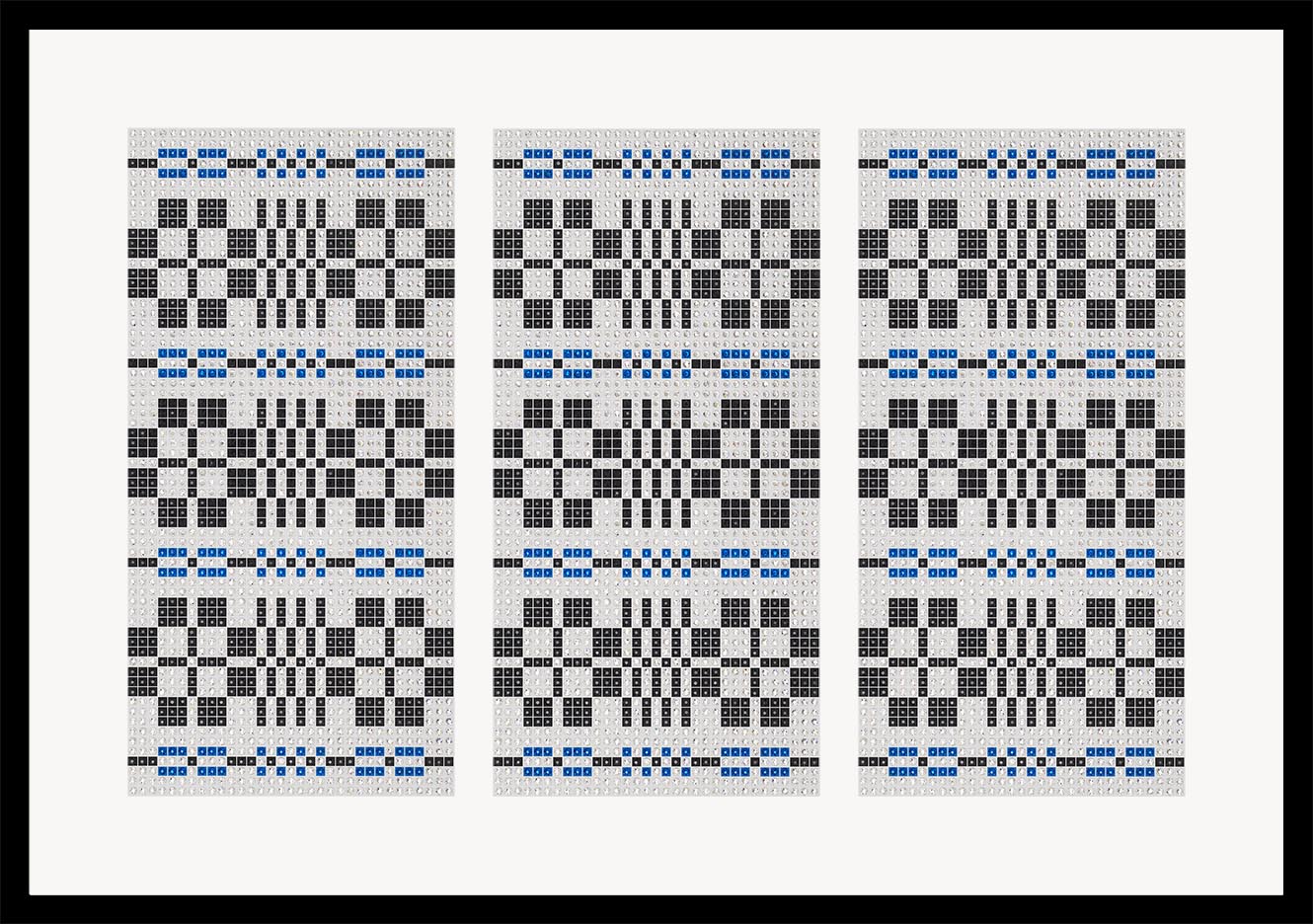 Modern Monks Belt - Blue- crystal art by Julia Roshkow