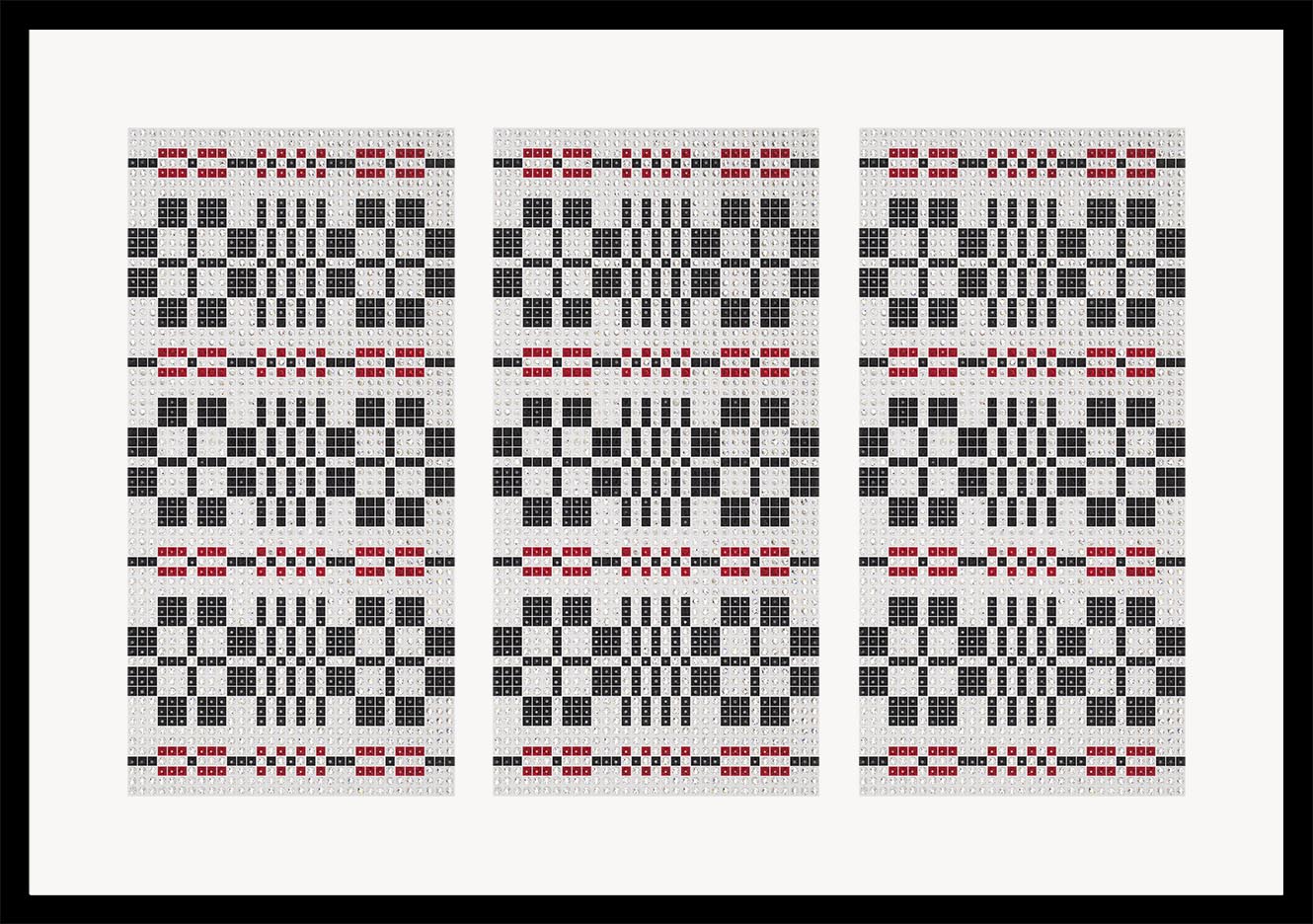 Modern Monks Belt - Red - crystal art by Julia Roshkow