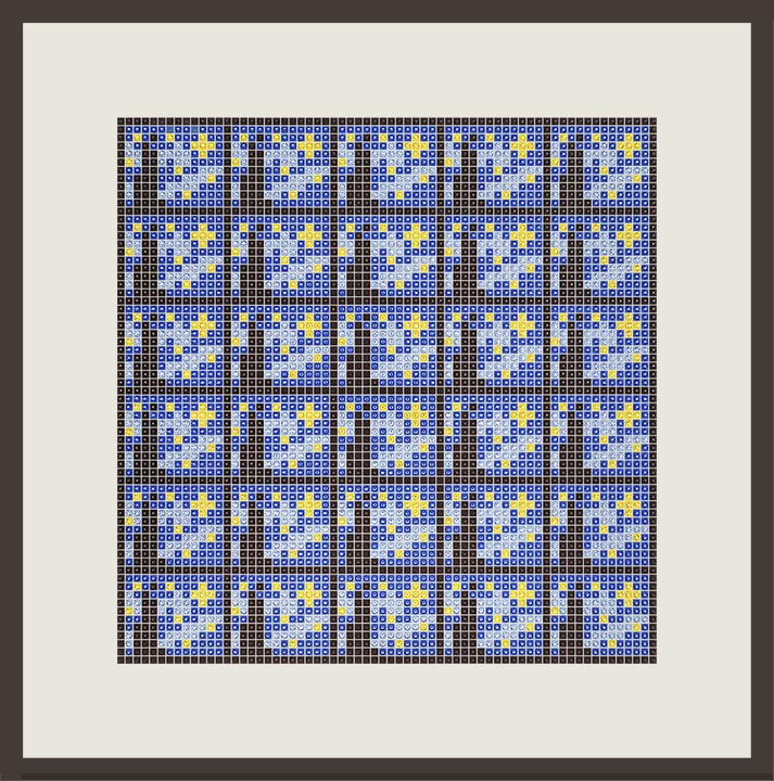 Starry Nights - crystal art by Julia Roshkow