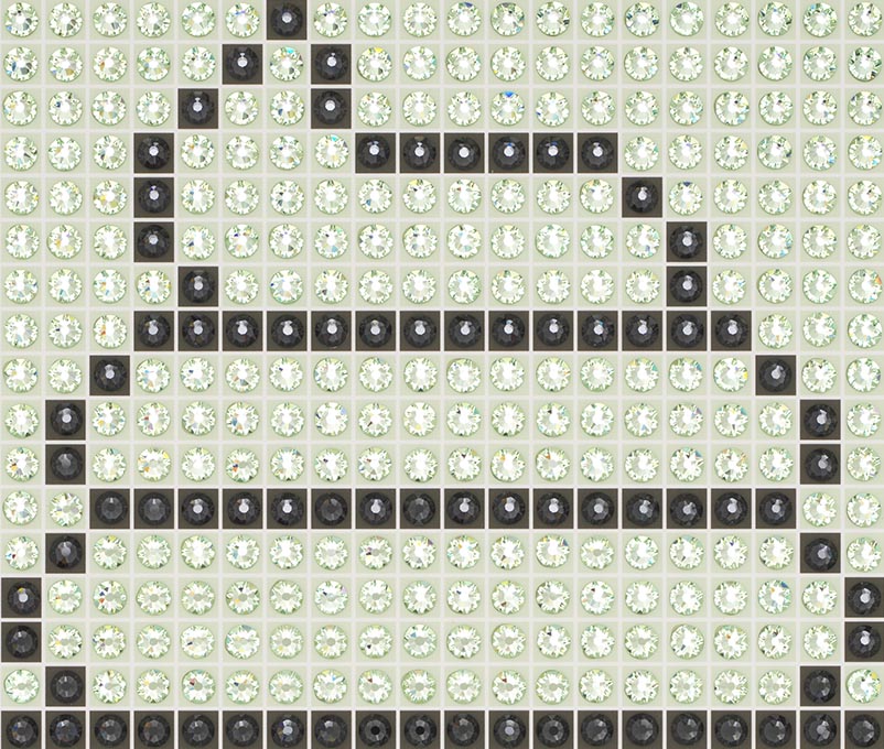 Wafer Cone - Pistachio - crystal art by Julia Roshkow - detail