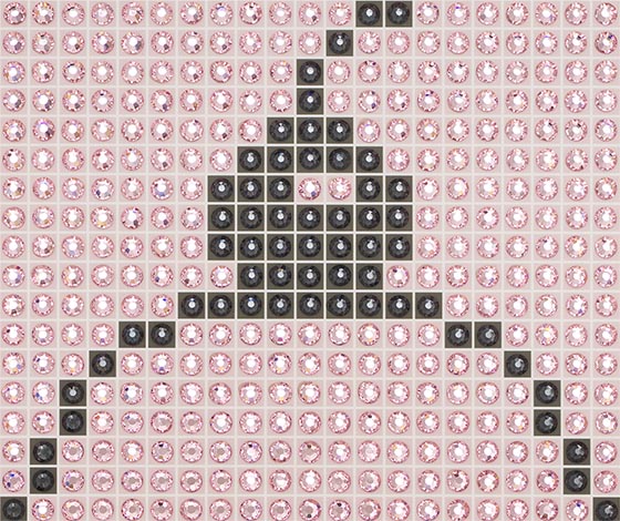 Waffle Cone - Strawberry - crystal art by Julia Roshkow - detail